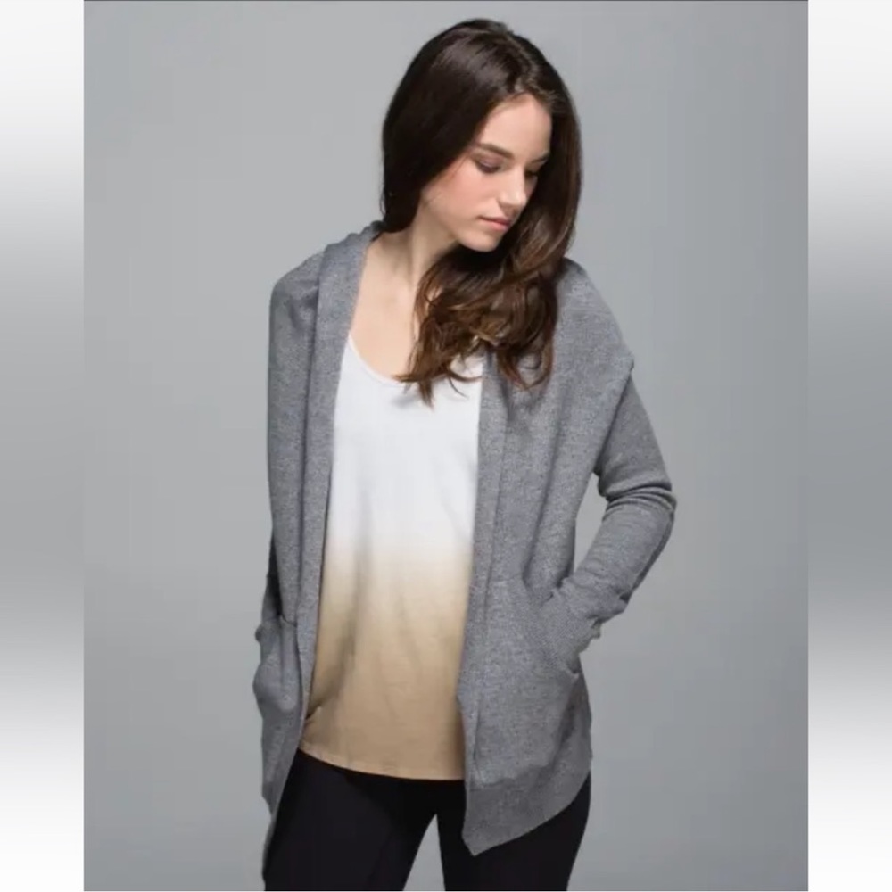 Lululemon Cabin Yogi hooded reversible wrap/cardigan